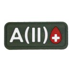 Патч ПВХ "Группа крови" A (II) Rh+ (25х55 мм) / Олива / арт.: 19403022 [STICH PROFI]